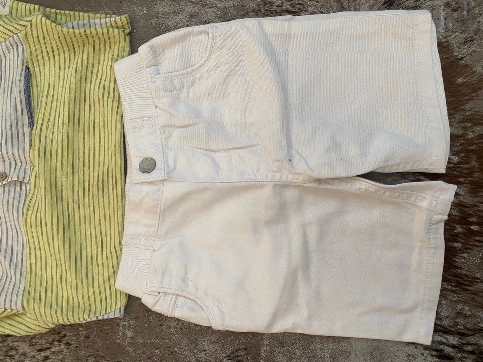 ZaraErkek Bebek Kısa Kollu Gri Pamuklu Takım - Görsel 5