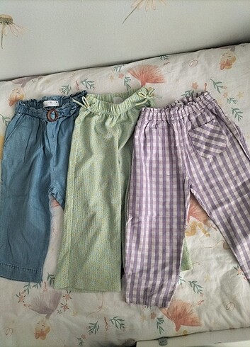 Zara 3 lü zara pantolon 