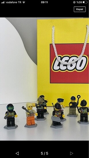 8 li mühendis ve 4 parça lego set