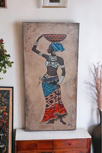 22X43 cm tuval üzerine el yapımı tablo