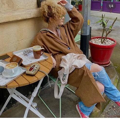 S m uyumlu oversize kışlık kaban