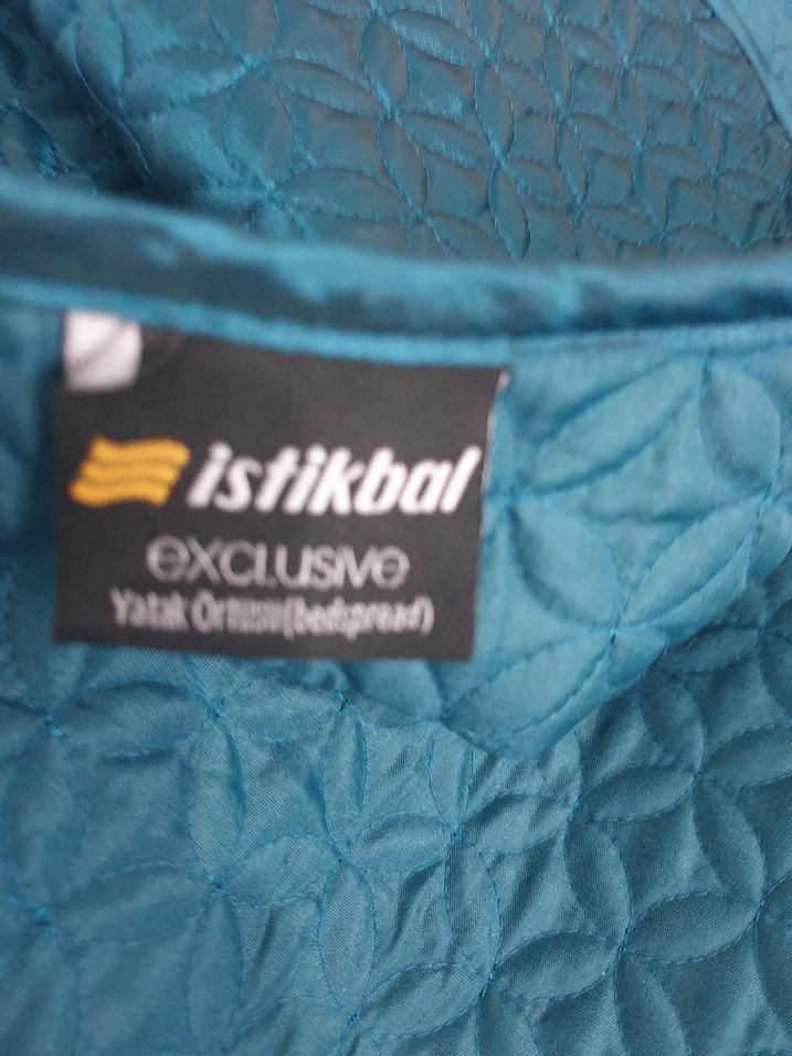 Parlak Mavi Bağlama Desenli Yatak Örtüsü - Görsel 3