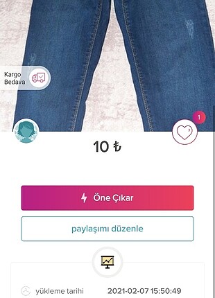 34 Beden Pantolon uclu