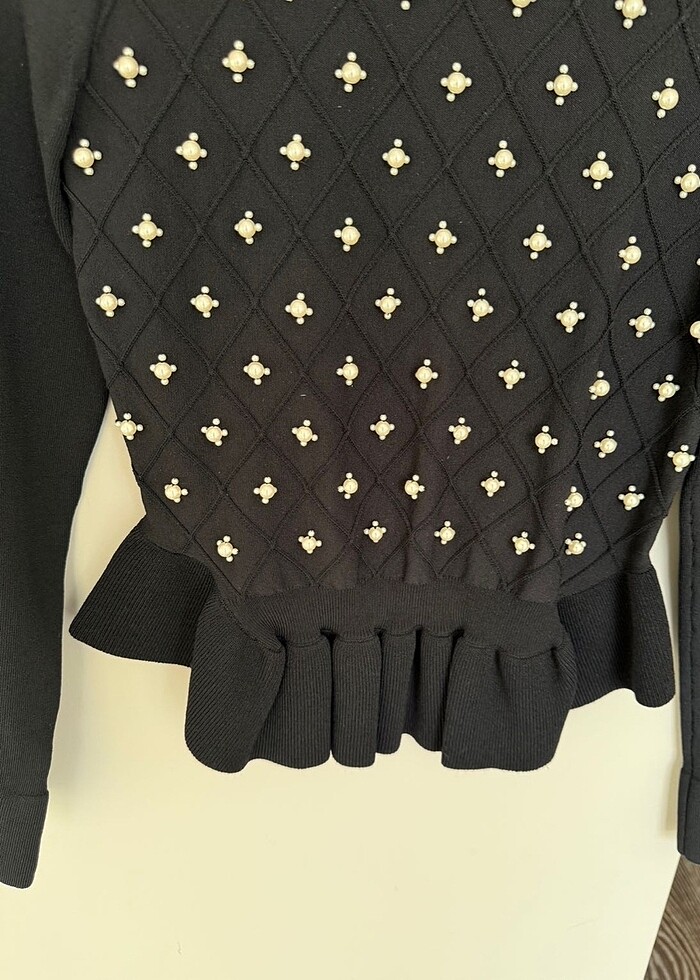 Sandro inci detaylı triko - Görsel 3