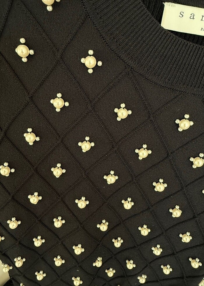 Sandro inci detaylı triko - Görsel 2