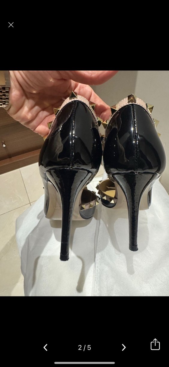 Siyah Tokalı Stiletto Topuklu Kadın Ayakkabı - Görsel 2