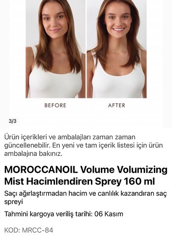 Moroccanoil Hacim Veren Saç Spreyi 160 ml - Görsel 5