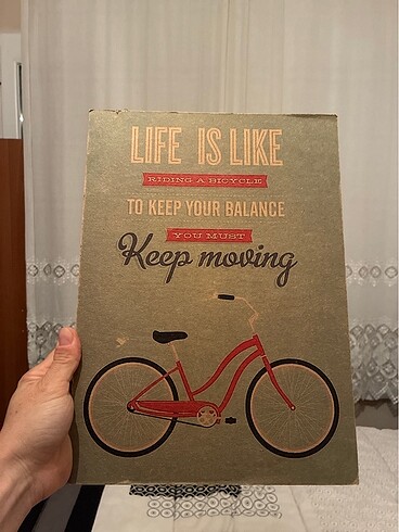 Bisiklet Ahşap Poster