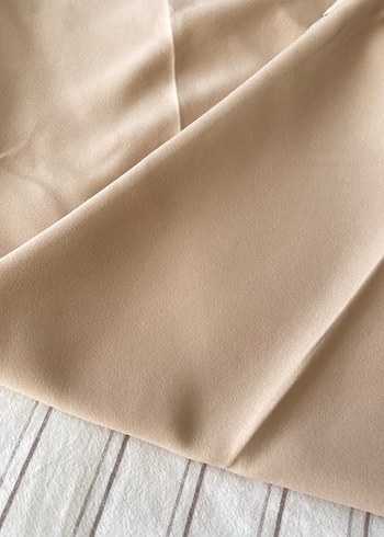 38 Beden Kadın Pilili Saten Kumaş Pantolon