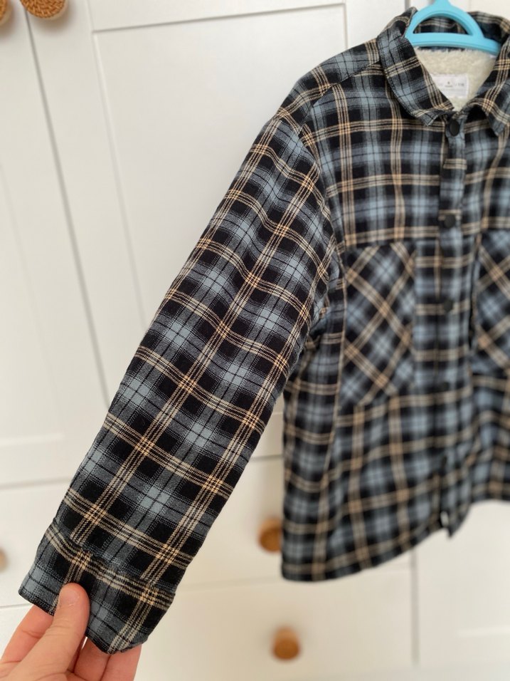 Düğmeli Erkek Çocuk Ekose Gömlek - Görsel 2