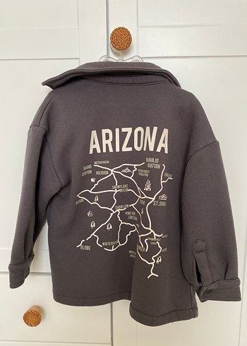 Gri Erkek Çocuk Düğmeli Ceket - Görsel 5