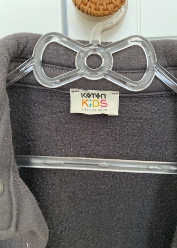 Gri Erkek Çocuk Düğmeli Ceket - Görsel 4