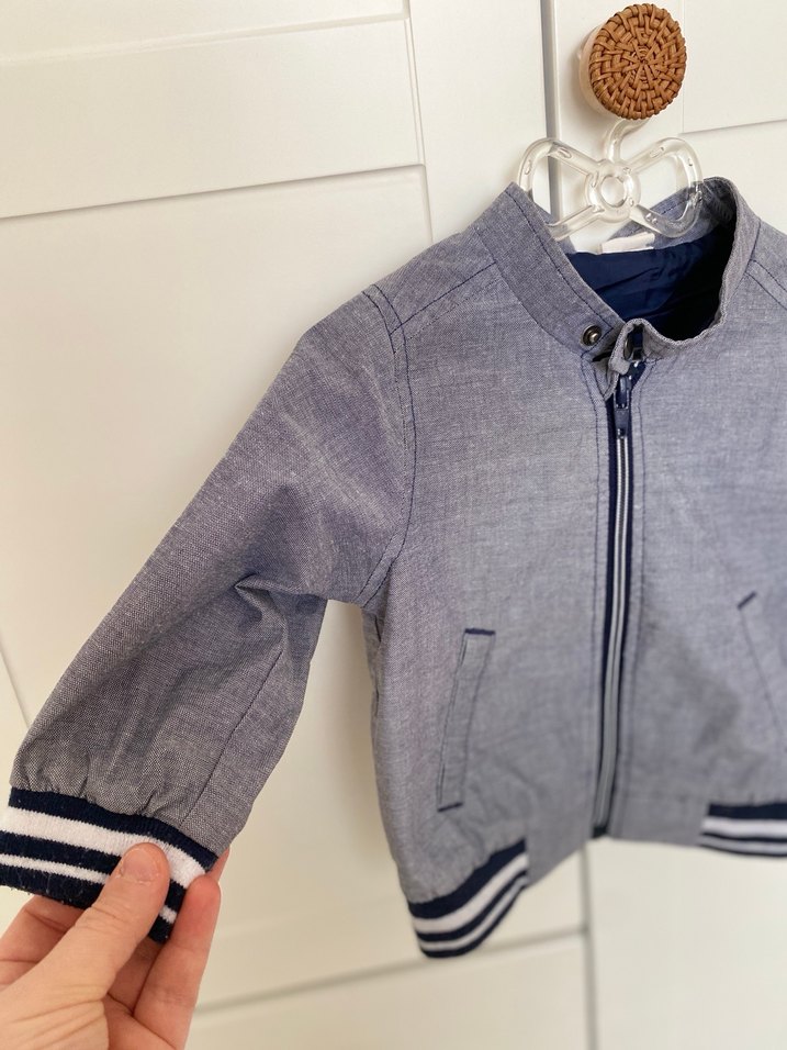 Erkek Çocuk Gri Denim Ceket - Görsel 2