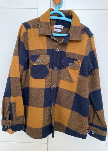 Erkek Çocuk Düğmeli Uzun Kollu Ekose Gömlek - Görsel 4