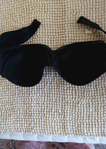 Nu Siyah Minimalist Goth Sütyen