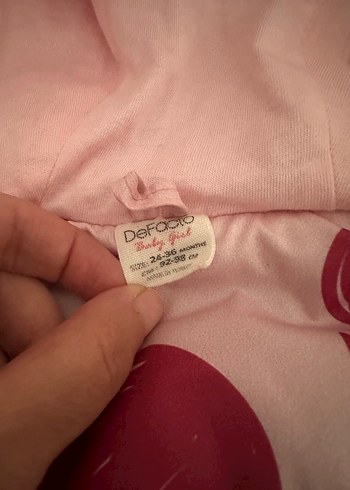 Kız Çocuk Kapüşonlu Fermuarlı Pembe Yelek - Görsel 3