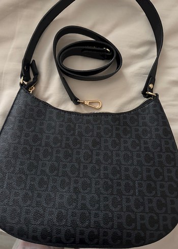 Pierre Cardin Pierre Cardin Siyah Deri Omuz Çantası