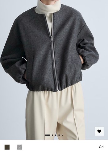 Mango koyu gri bomber ceket
