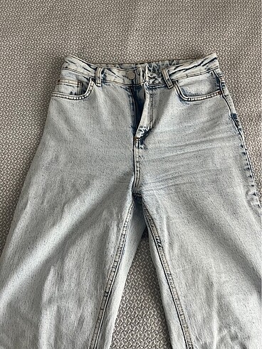 38 Beden Trendyolmilla yüksek bel açık mavi straight jean
