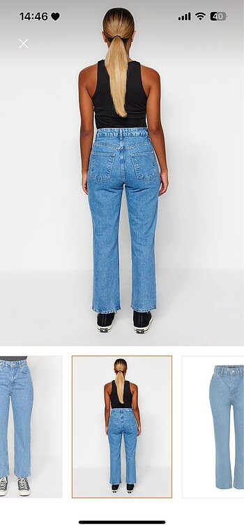 Trendyol & Milla Trendyolmilla yüksek bel mom jean