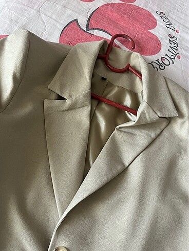 l Beden camel Renk Astarlı vizon blazer ceket ve yelek