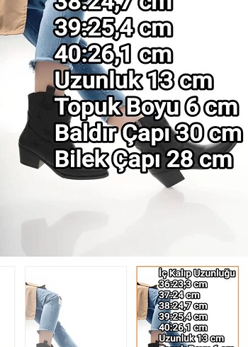 Kadın Siyah suni deri kısa topuklu kovboy bot - Görsel 5