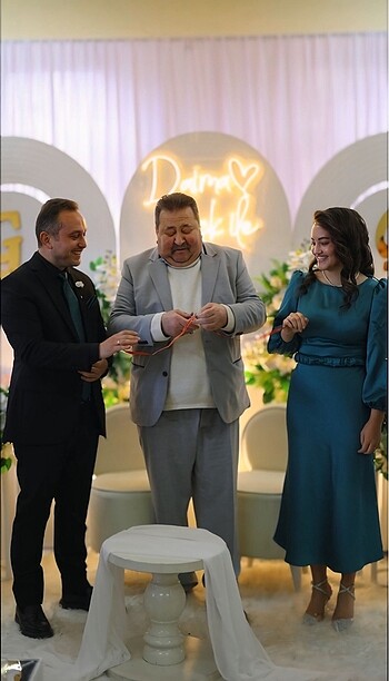 36 Beden haki Renk Haki Saten nişan elbisesi
