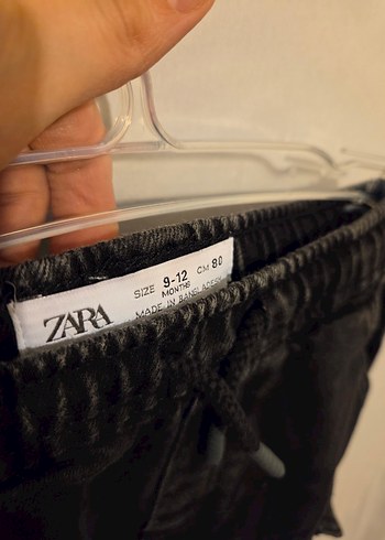 ZARA Kids / Erkek Çocuk Siyah Kargo Denim Pantolon - Görsel 3