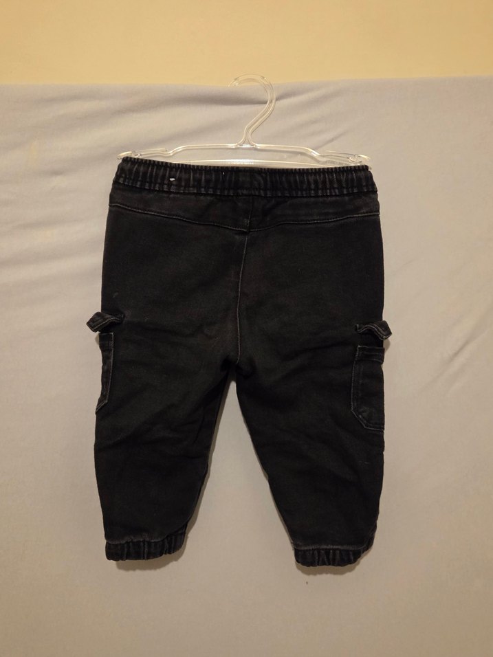 ZARA Kids / Erkek Çocuk Siyah Kargo Denim Pantolon - Görsel 2