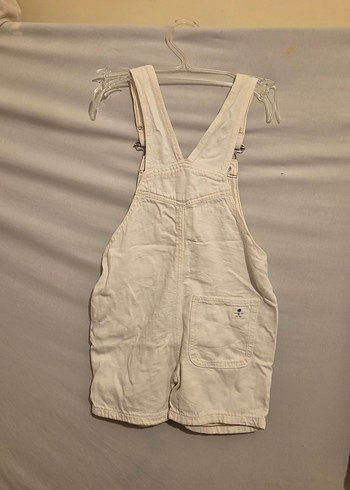 ZARA Kids / Beyaz Keten Askılı Tulum - Görsel 2