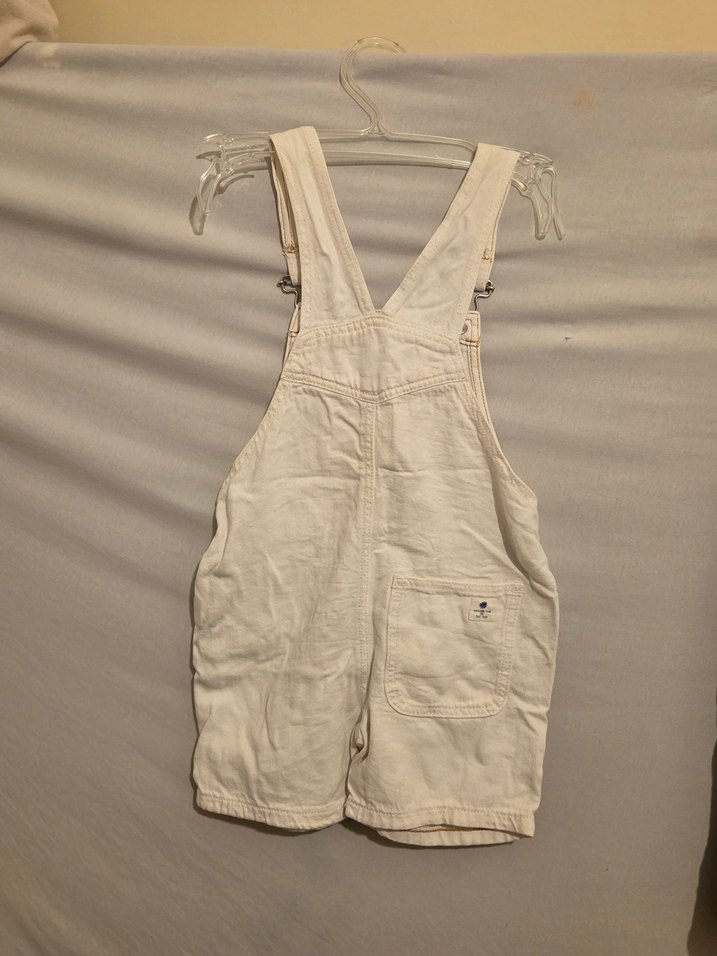 ZARA Kids / Beyaz Keten Askılı Tulum - Görsel 2