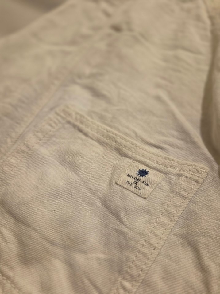 ZARA Kids / Beyaz Keten Askılı Tulum - Görsel 4