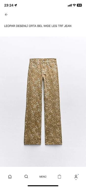 ZARA LEOPAR PANTOLON / JEAN