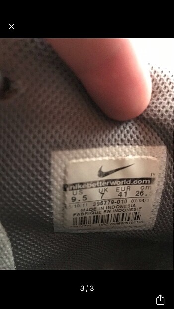 41 Beden Nike spor ayakkabı(supra)