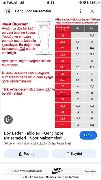 41 Beden gri Renk Nike spor ayakkabı(supra)