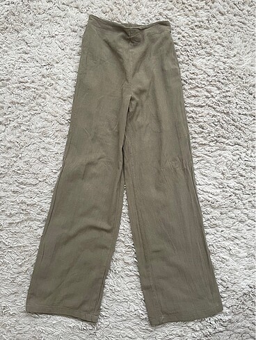 Haki keten pantolon