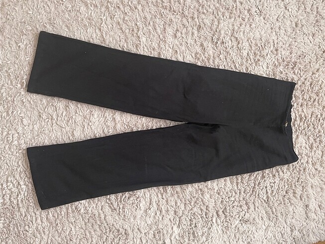 Zara Siyah keten pantolon