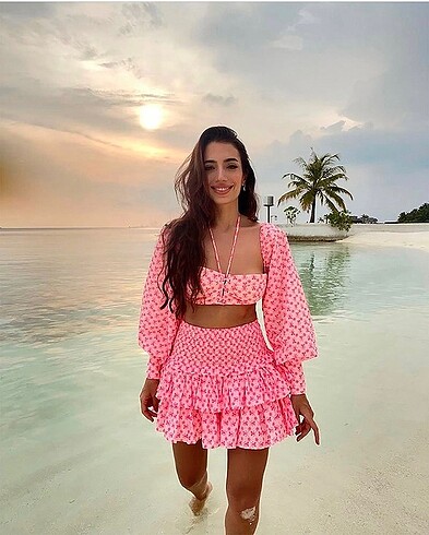 New Arrivals Pink ikili takım