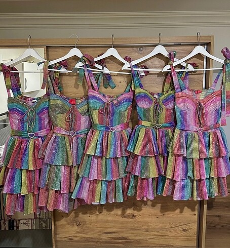 32 Beden çeşitli Renk New Arrivals lily rose renkli elbise