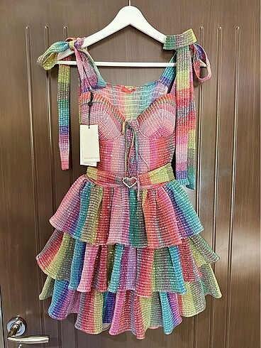 New Arrivals lily rose renkli elbise