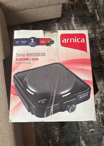 Arnica Solo Siyah Tekli Elektrikli Ocak - Görsel 2