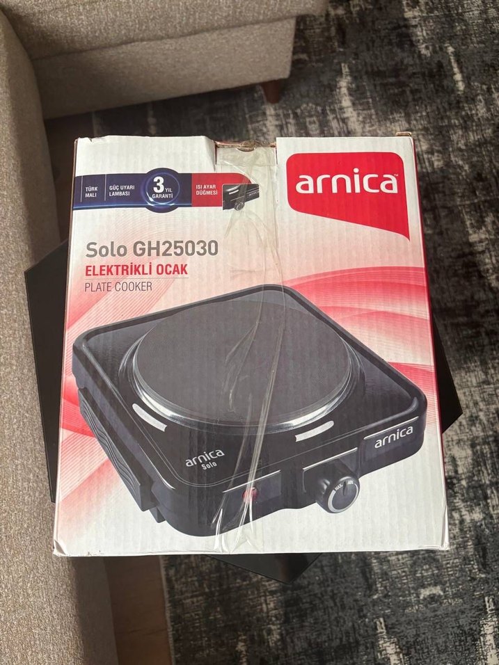 Arnica Solo Siyah Tekli Elektrikli Ocak - Görsel 2