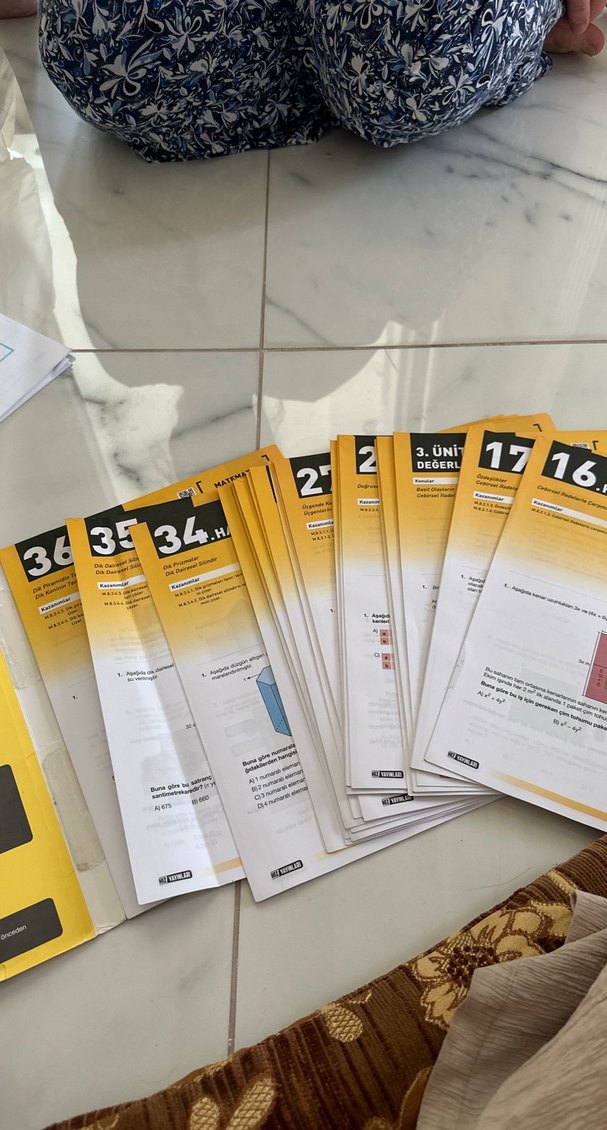 8. Sınıf Matematik 36 Haftalık Deneme Kitabı - Görsel 2