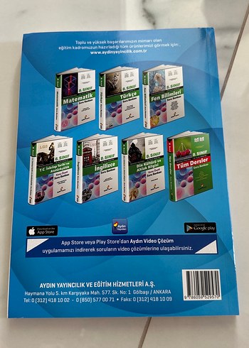 8. Sınıf 10 Deneme Seti - Aydın Yayınları - Görsel 2