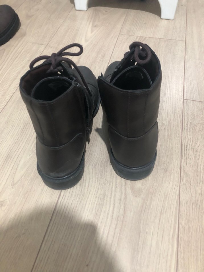 Kahverengi Suni Deri Bot - Görsel 4