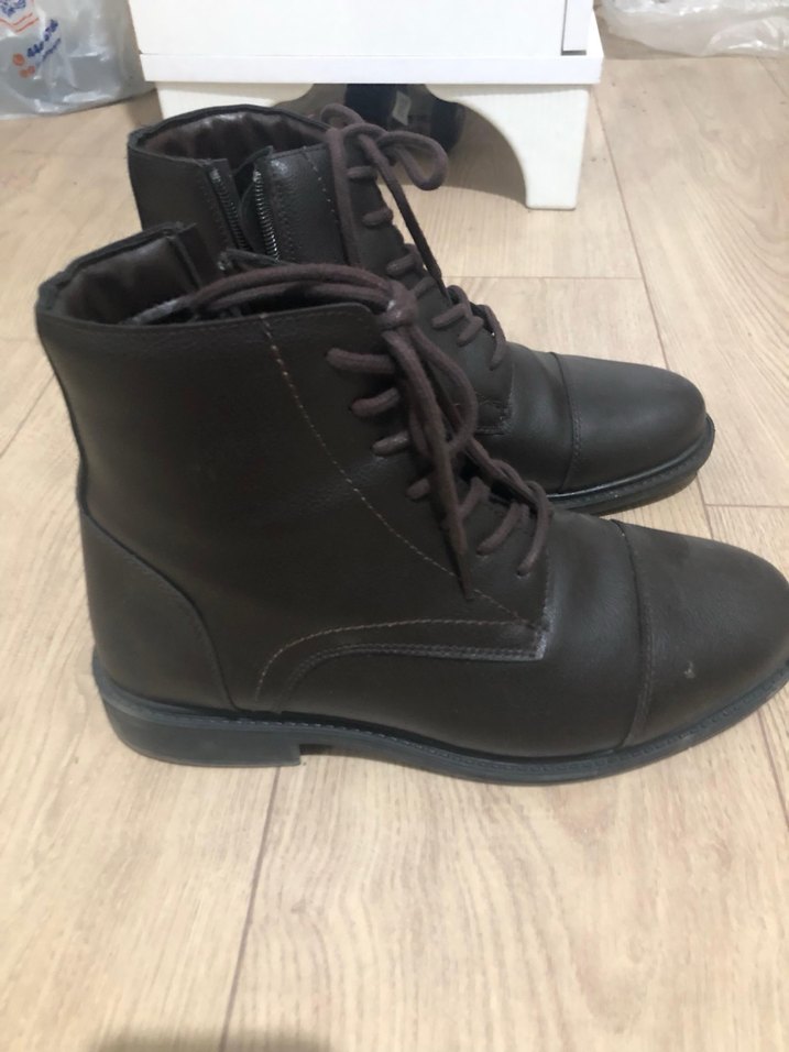 Kahverengi Suni Deri Bot - Görsel 3