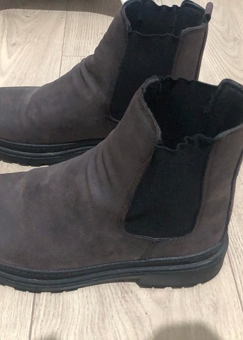 Erkek Gri Süet Topuklu Bot - Görsel 3