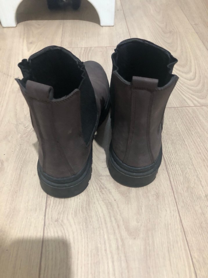 Erkek Gri Süet Topuklu Bot - Görsel 4