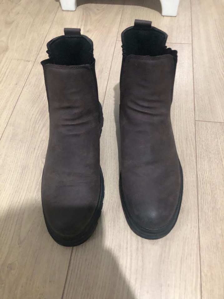 Erkek Gri Süet Topuklu Bot - Görsel 2