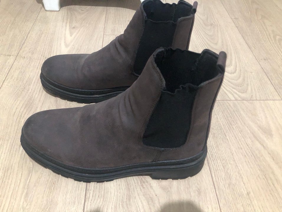 Erkek Gri Süet Topuklu Bot - Görsel 3